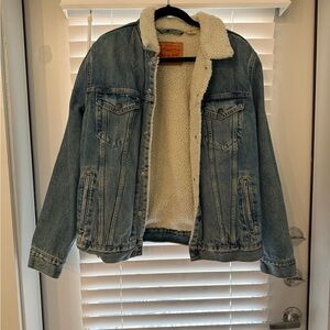 Levi's Cream Sherpa Jacket